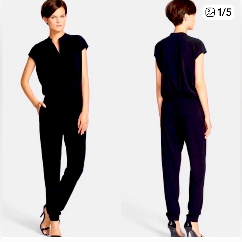 Vince Classic Black Jumpsuit